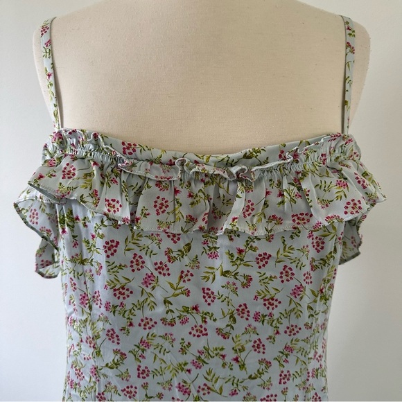 New NWOT J. Crew Silk Floral Ruffle Dress Sz 14 - Picture 10 of 14